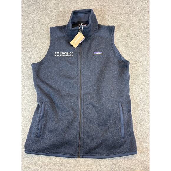 Patagonia Better Sweater Vest Womens XL Blue Full Zip Knit Fleece Hiking NWT - Picture 1 of 9